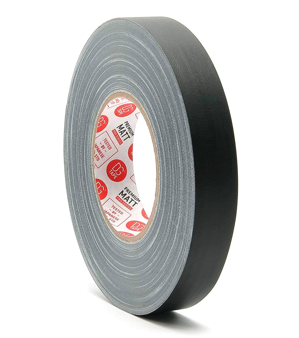 1in X 60ya ultraMATT - Black White Gray Gaffer tape 76MESH 25mm X 50m