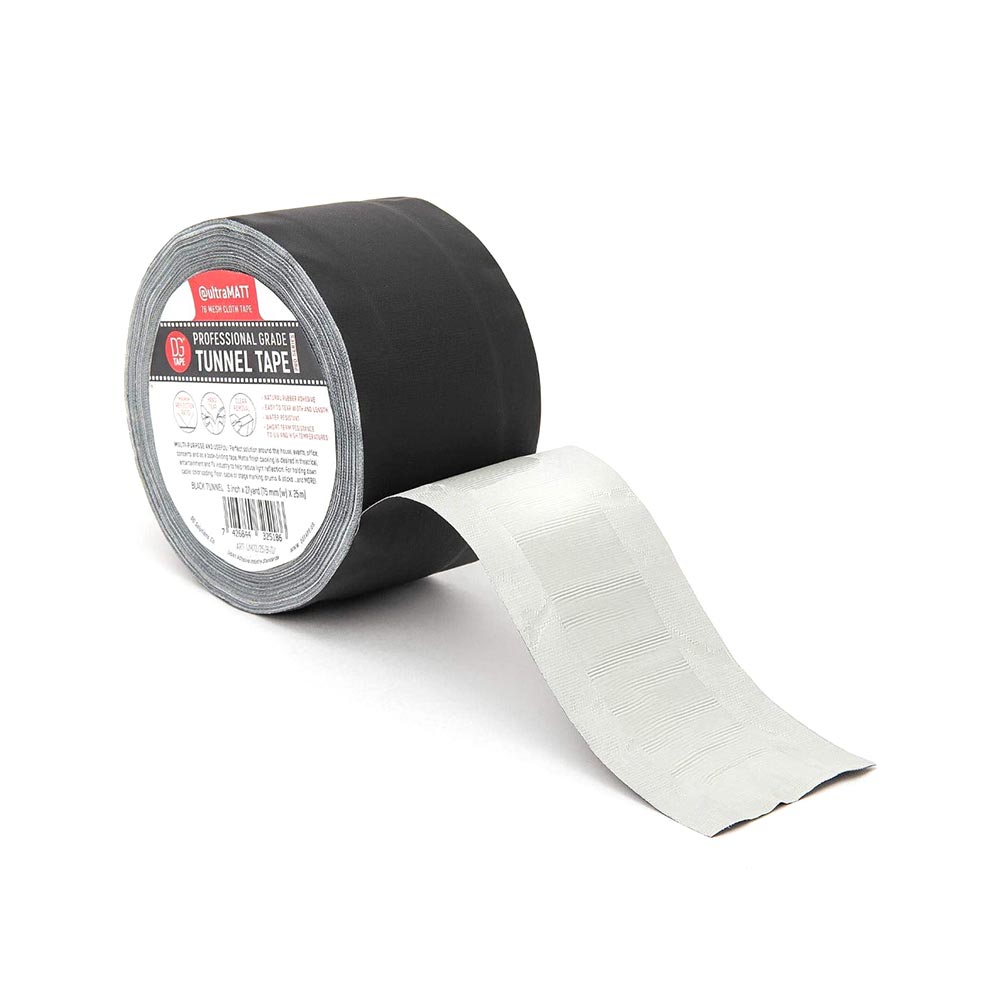 3 in x 30 ya - Tunnel Black Gaffer Tape ultraMATT 75mmX25m
