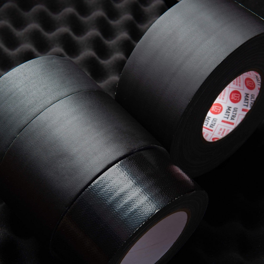 dgsusa gaffer tape 3in x 30ya (75mmX25m) | 6 in x 30 ya (150mmX25m)| Black Gaffer Tunnel Tape @ultraMATT