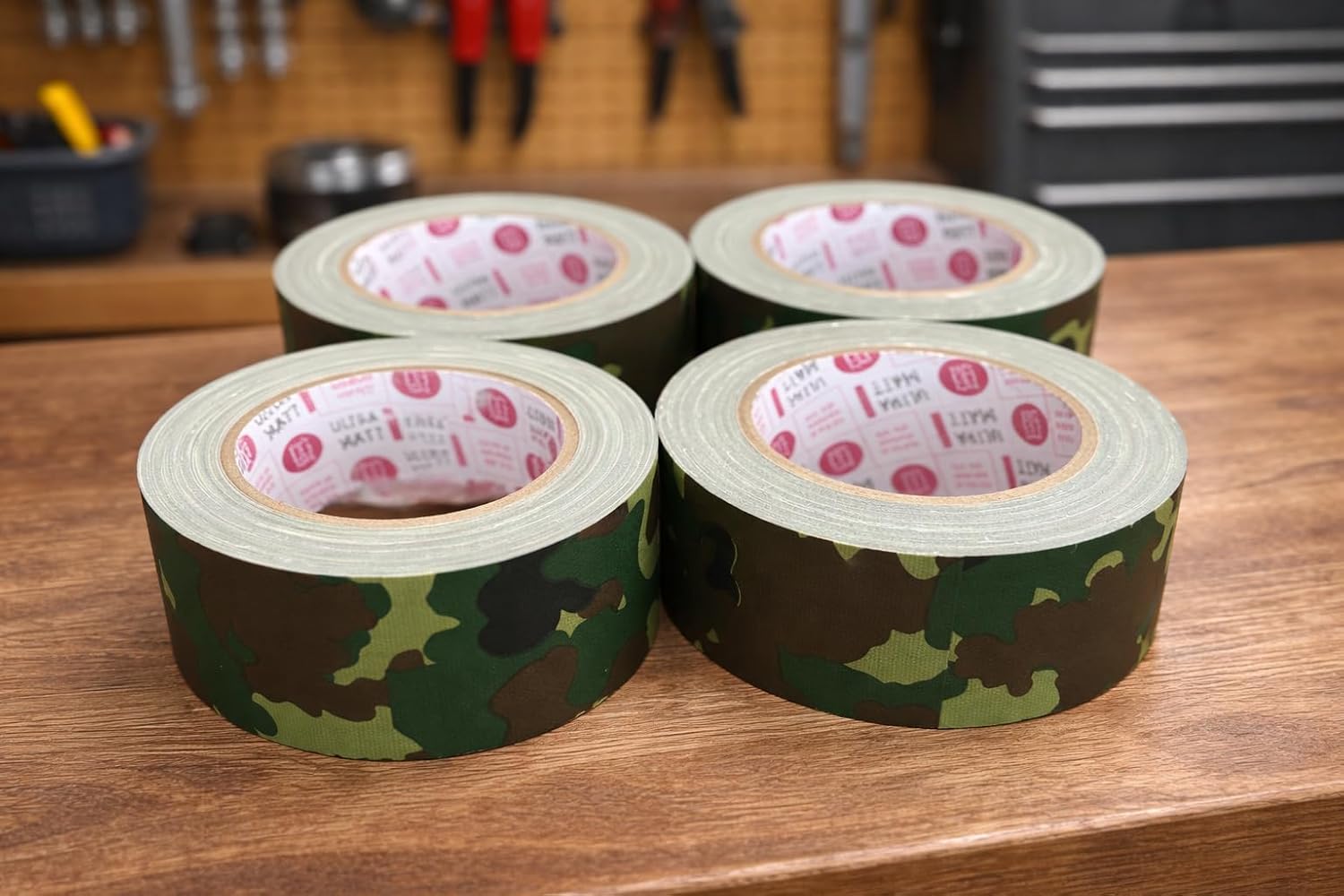 2in x 30ya  Camouflage Gaffer Tape | LDPE Matte Finish Army Green Camo Tape | Woodland Tape