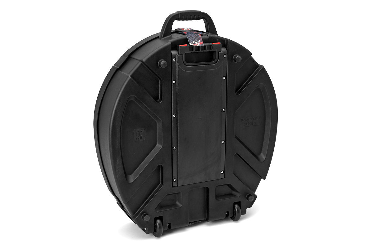 22" BLACK Cymbal Hard Case with wheels for Cymbals & Round Drum Shield (DARUMA22-01A)