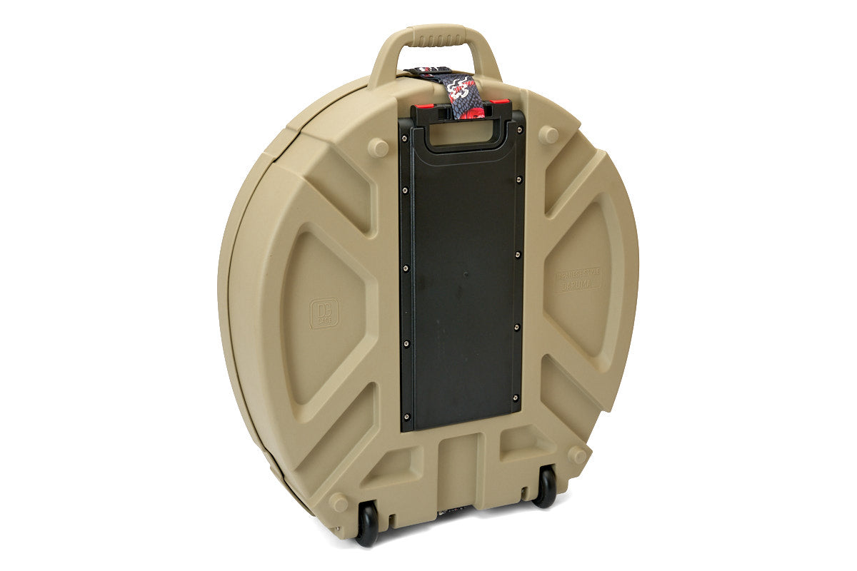 22" TAN Cymbal Hard Case with wheels for Cymbals & Round Drum Shield (DARUMA22-01A)