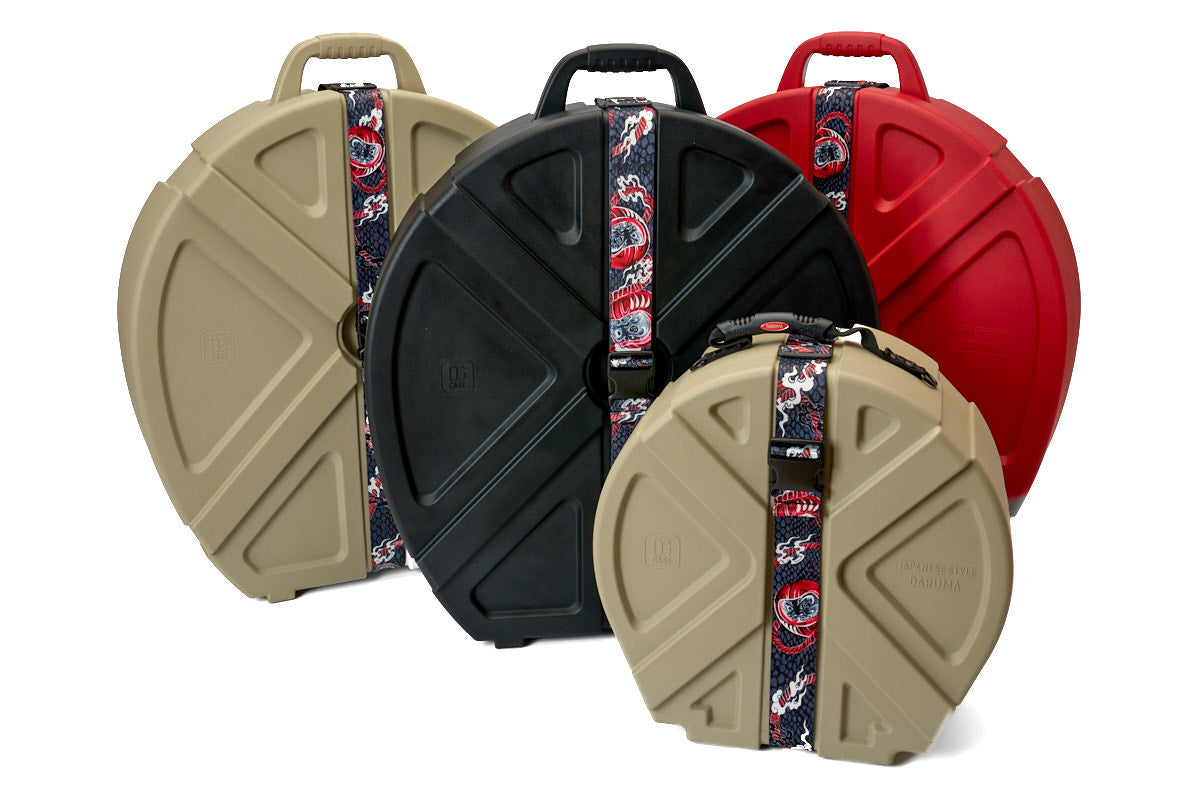 22" TAN Cymbal Hard Case with wheels for Cymbals & Round Drum Shield (DARUMA22-01A)