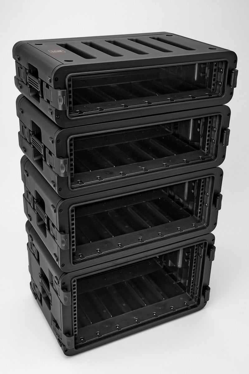 8" depth 2 Unit RACK cases. Short rack DGCASE@RACK2US30