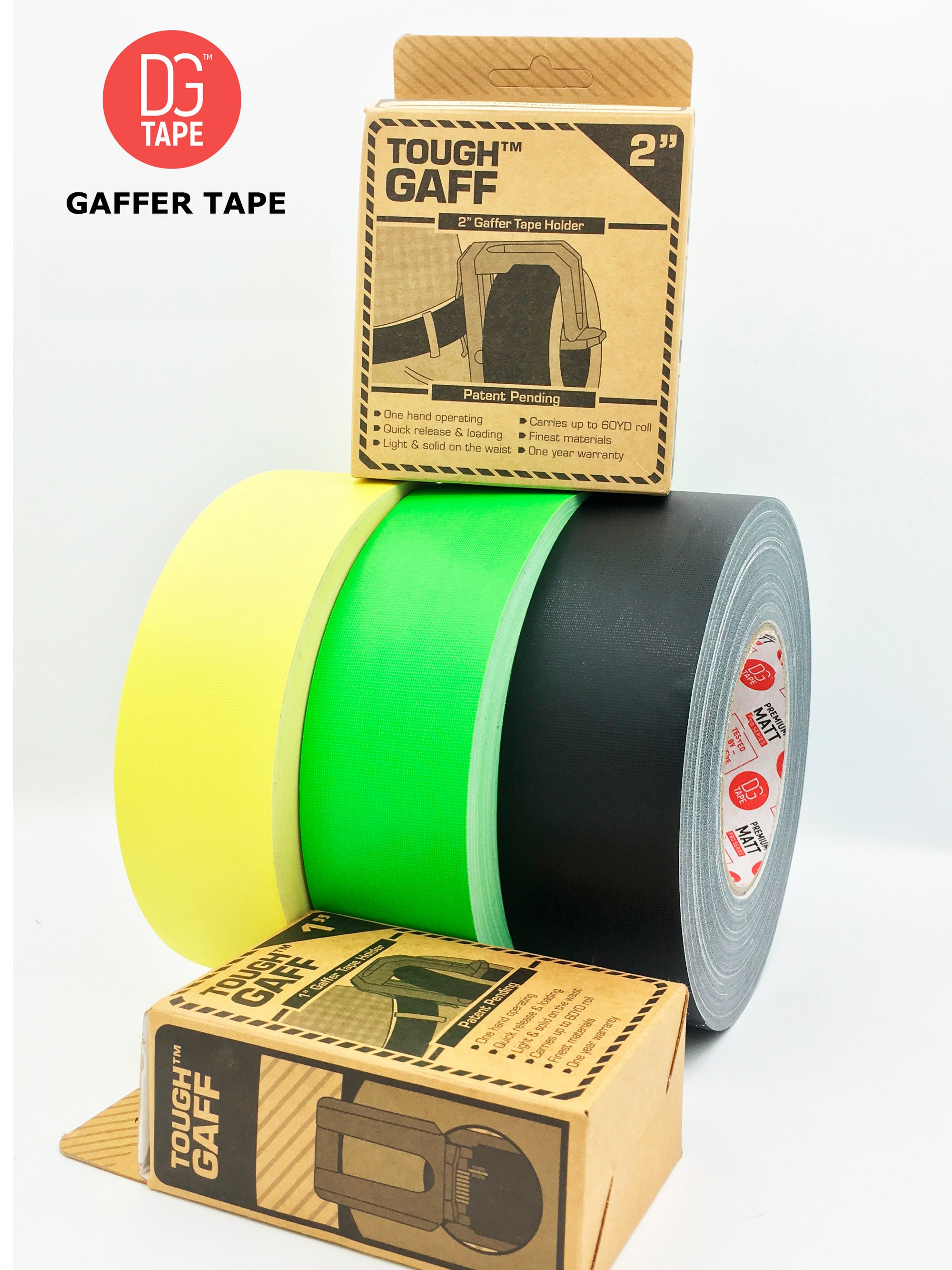 1 inch Holder ToughGAFF - gaff tape holder for 30 or 60 Yards