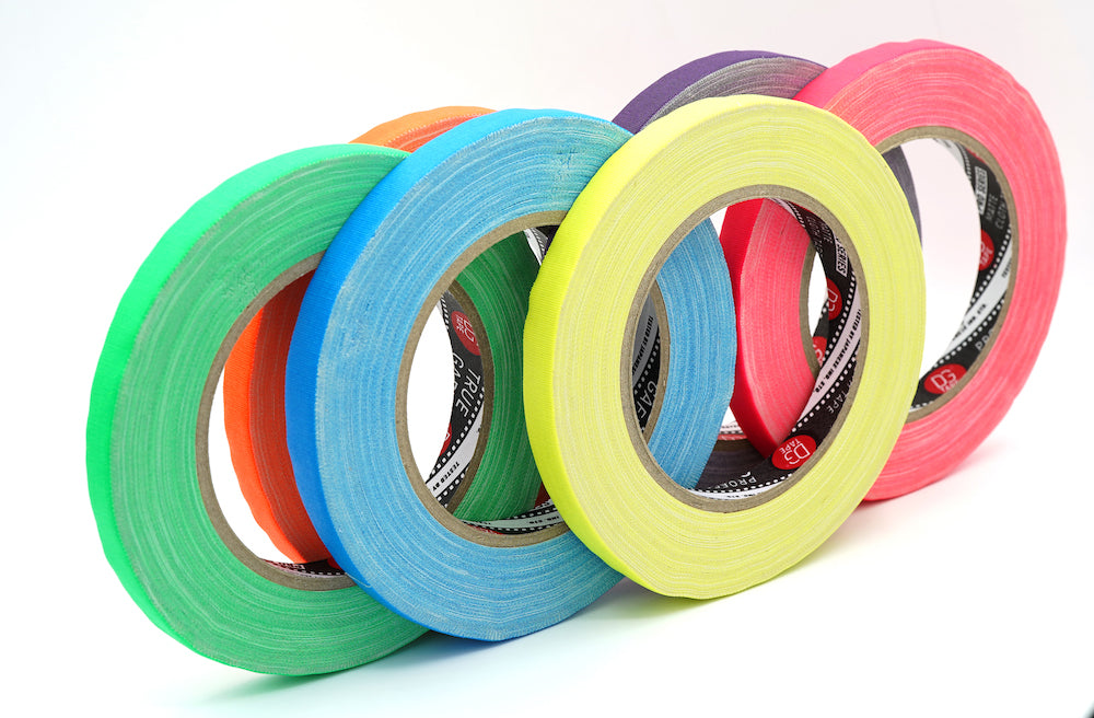 1/2in X 30ya TG Fluorescent Spike Gaffer Tape |  @trueGAFF 120MESH