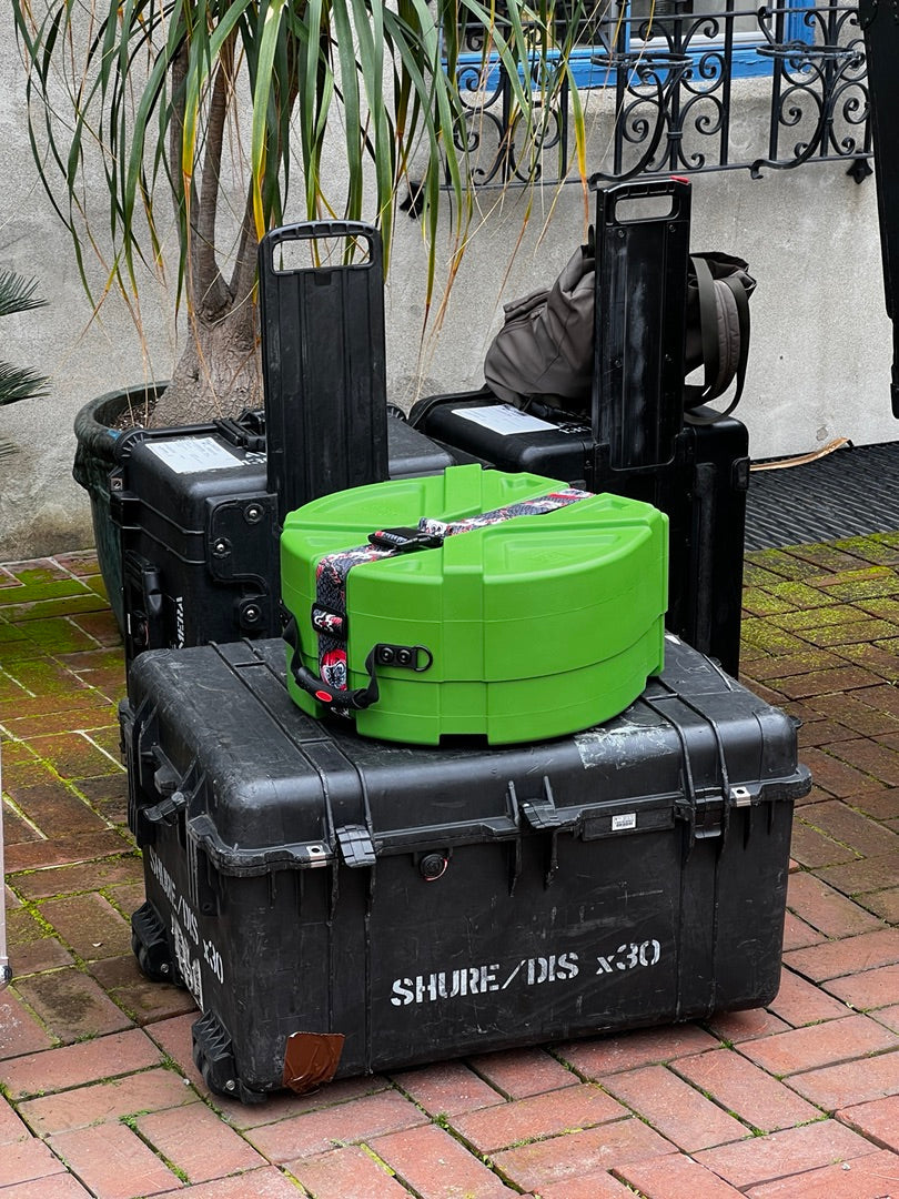 14" GREEN Snare Case X 5.5in - 8in depth - Royal Guard Drum Case (DARUMA 14SN)