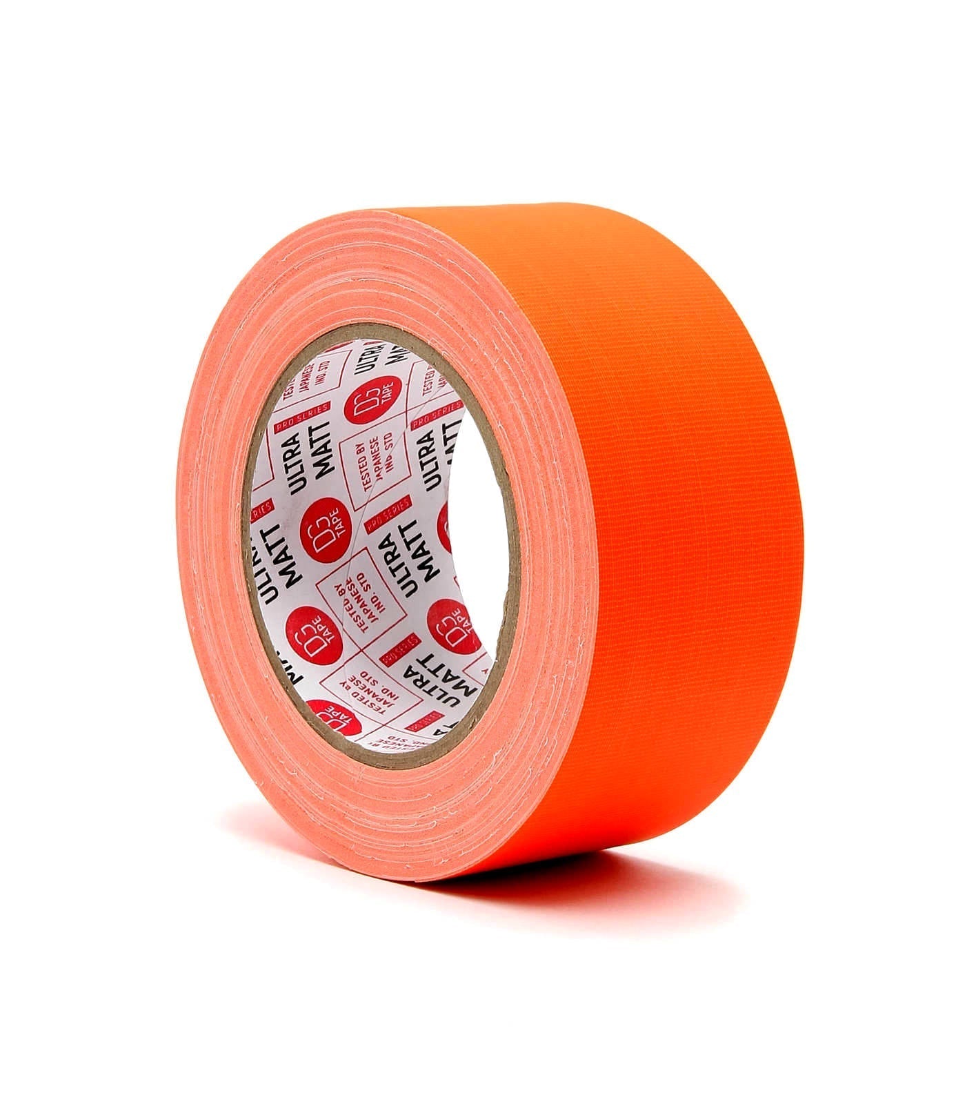 ORANGE 2 in X 30ya - 76MESH - (50mmX25m) LDPE COATED MATTE FINISH FLUORESCENT GAFFER TAPE @ULTRAMATT