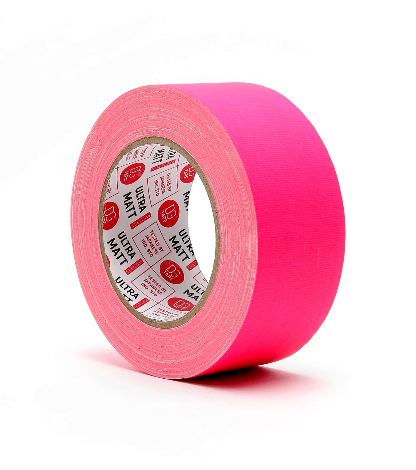 PINK 2 in X 30ya - 76MESH - (50mmX25m) LDPE COATED MATTE FINISH FLUORESCENT GAFFER TAPE @ULTRAMATT