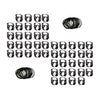 48pcs BLACK SET of SNAP Clamp + 50pcs Rubber ring - Cable Management Clamp for 50mm truss