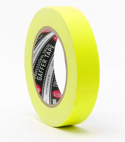 dgsusa gaffer tape 1 inch / Yellow 0.5in X 30ya | 1in X 30ya | 2in X 30ya | 2in X 60ya - Fluorescent Spike Gaffer Tape |  @trueGAFF 120MESH