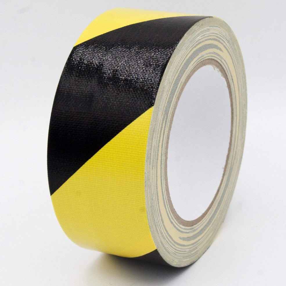 dgsusa gaffer tape 2 in x 30 ya (50mmX25m) - YELLOW BLACK Warning | Duct Tape Glossy Style @EXPO 70MESH