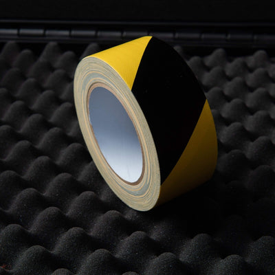dgsusa gaffer tape 2 in x 30 ya (50mmX25m) - YELLOW BLACK Warning | Duct Tape Glossy Style @EXPO 70MESH