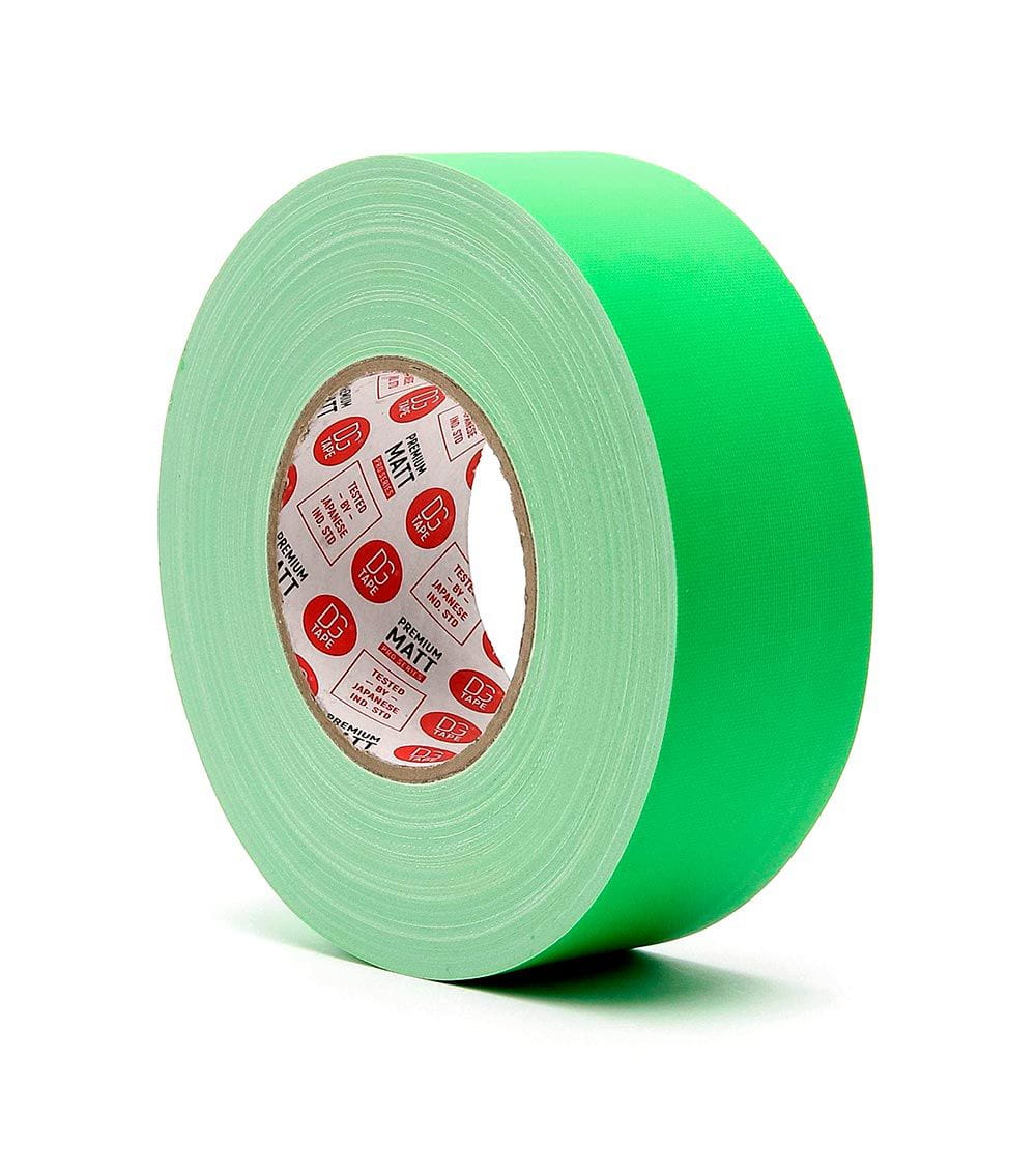 CHROMA GREEN 2 in X 60ya - 80MESH - (50mmX50m) LDPE MATTE COATED GAFFER TAPE @MATT