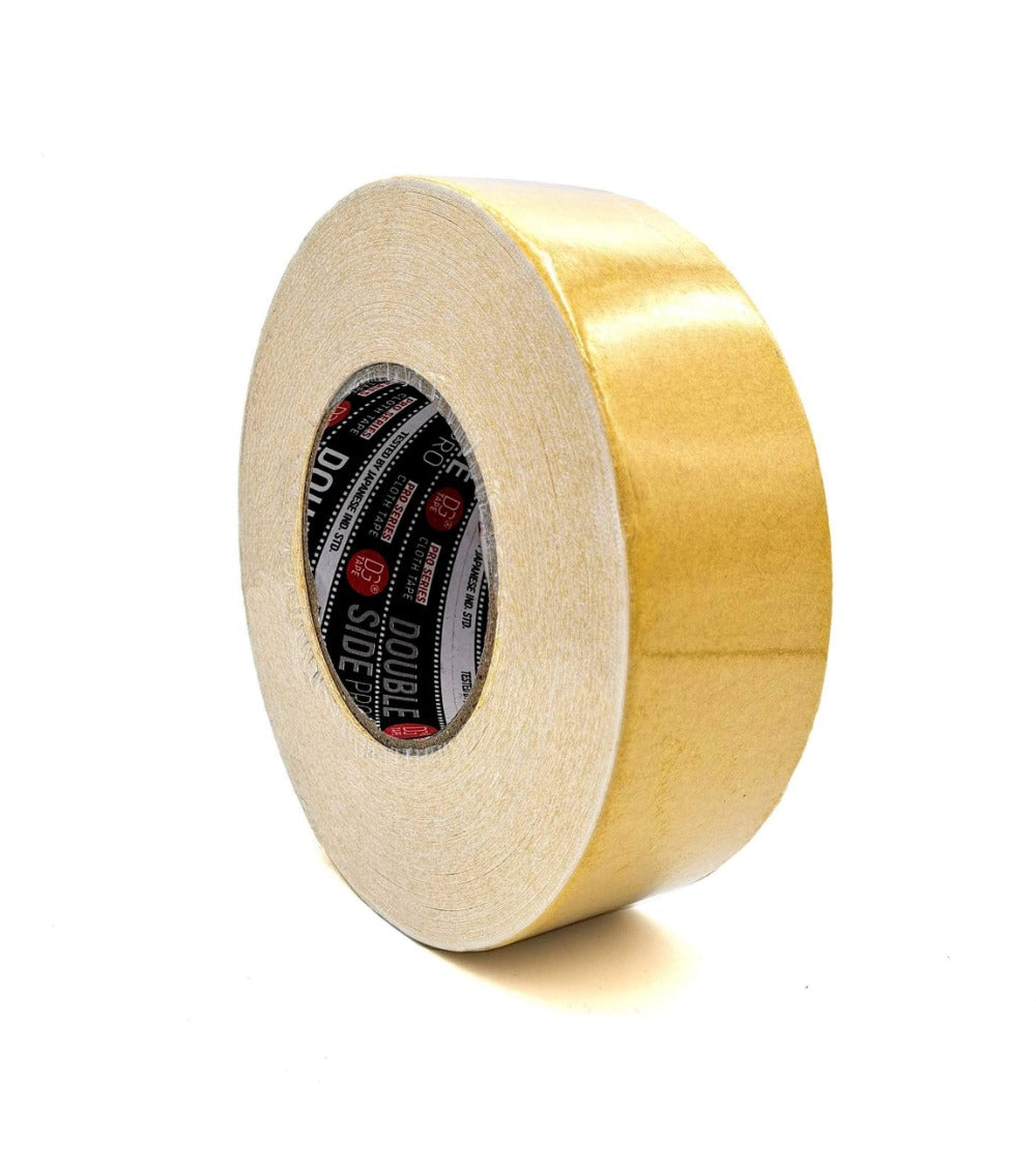 dgsusa gaffer tape 2 inch x 50 ya 1&quot; or 2&quot; x 11ya/ 30ya/ 50ya - Double Side Pro Tape + White Adhesive Tape | Heavy duty Rug tape | Strong adhesive