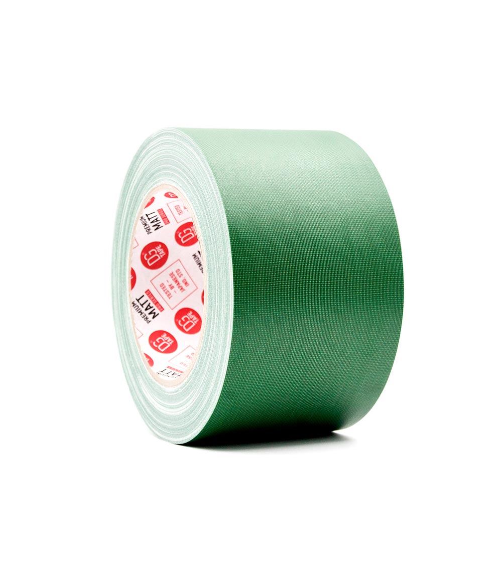GREEN 3 in X 60ya - 80MESH - (72mmX25m) LDPE MATTE COATED GAFFER TAPE @MATT