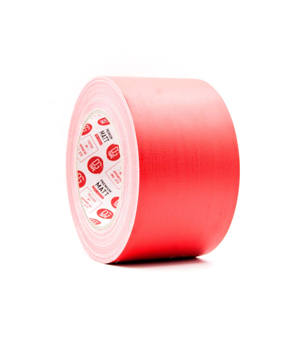 RED 3 in X 60ya - 80MESH - (72mmX25m) LDPE MATTE COATED GAFFER TAPE @MATT