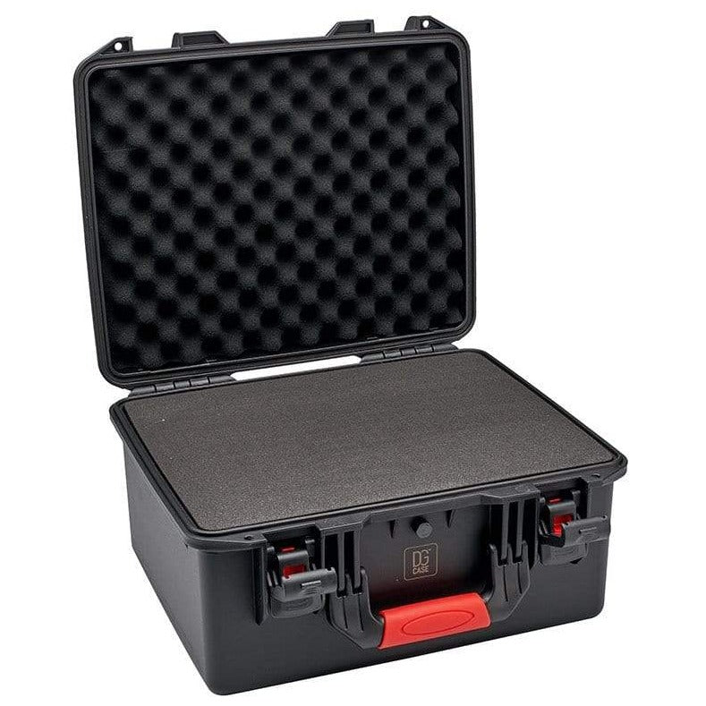DGCASE Small Medium Hard Case with Wheels and Pick'n'UP Foam | Protective Carrying Case Gun, In-ear, Wireless System or Camera Set