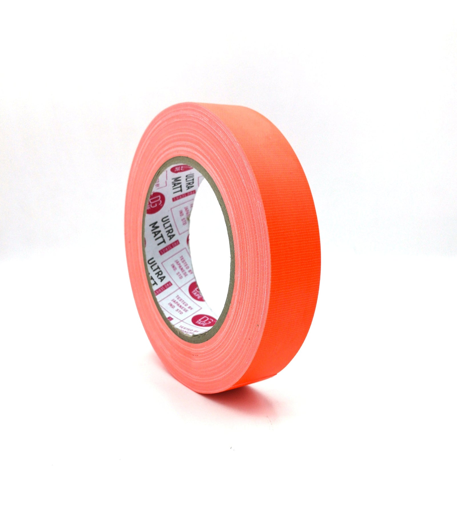 ORANGE 1 in X 30ya - 76MESH - (25mmX25m) LDPE COATED MATTE FINISH FLUORESCENT GAFFER TAPE @ULTRAMATT